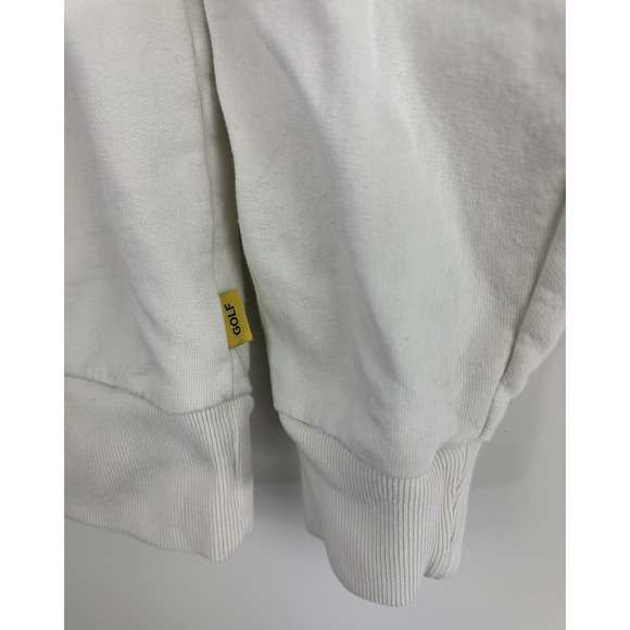 Golf Wang 3D Logo Crewneck Tyler The Creator Streetwear Embroidered Cream Medium - Picture 14 of 16